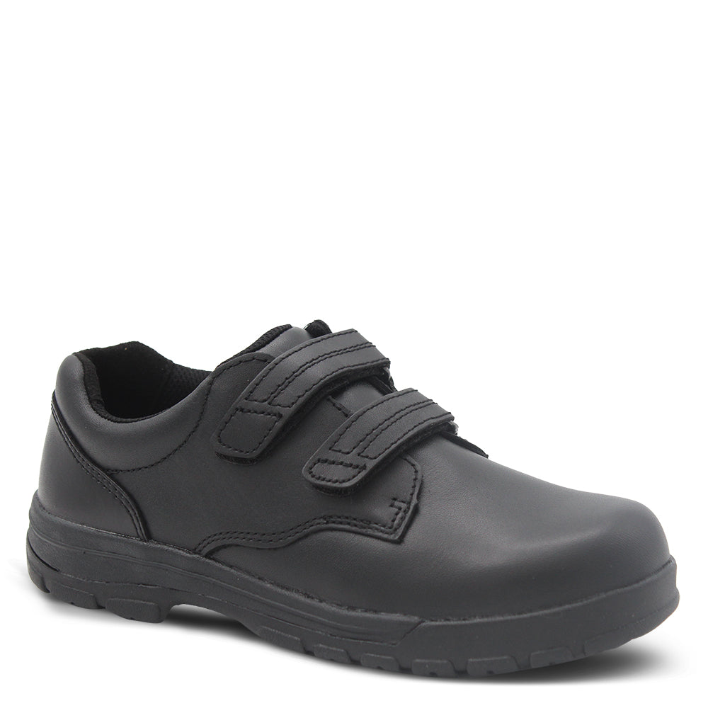 Ascent Academy Junior school shoes black