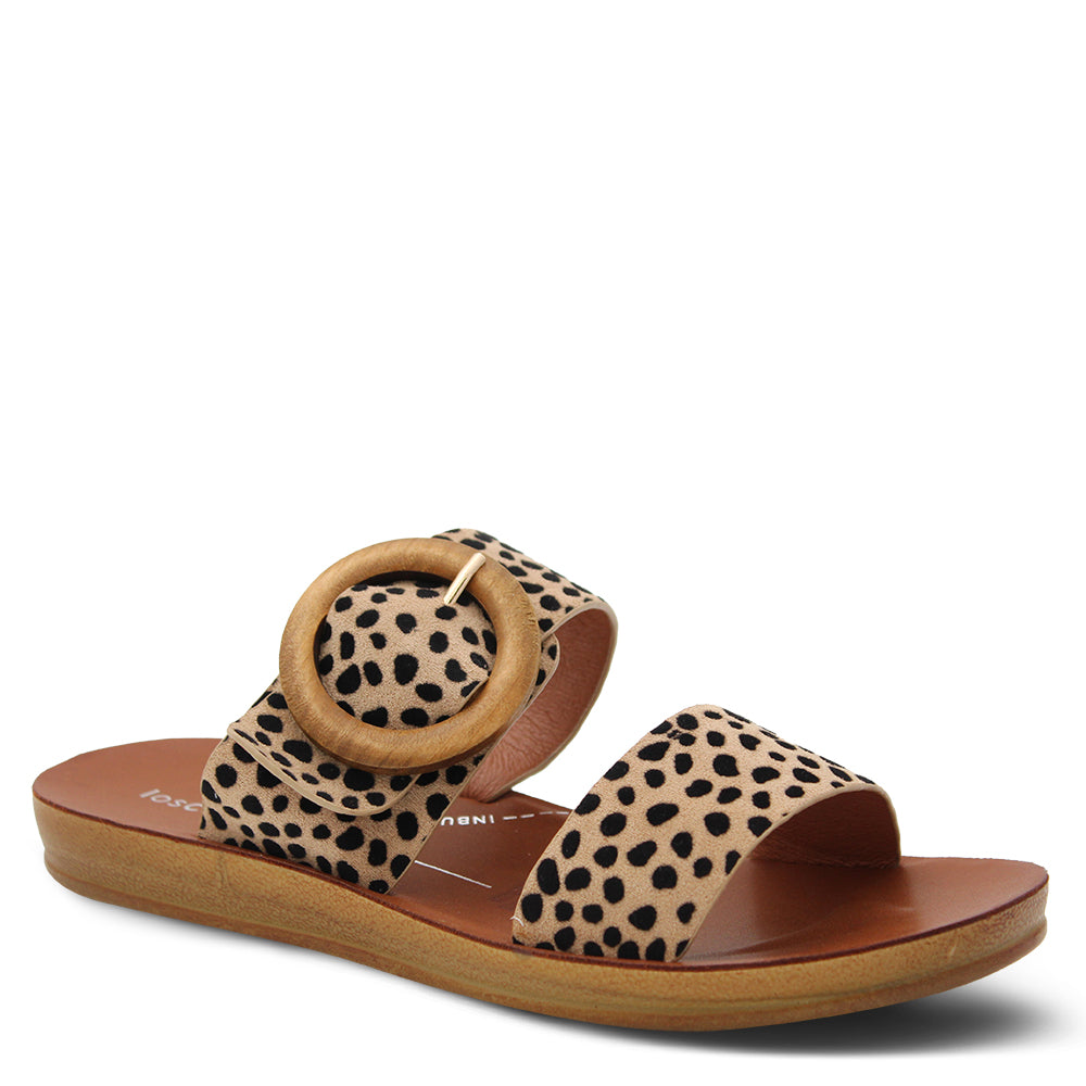 Los Cabos Damani Women's Casual Slides With Buckle Detail Manning Shoes