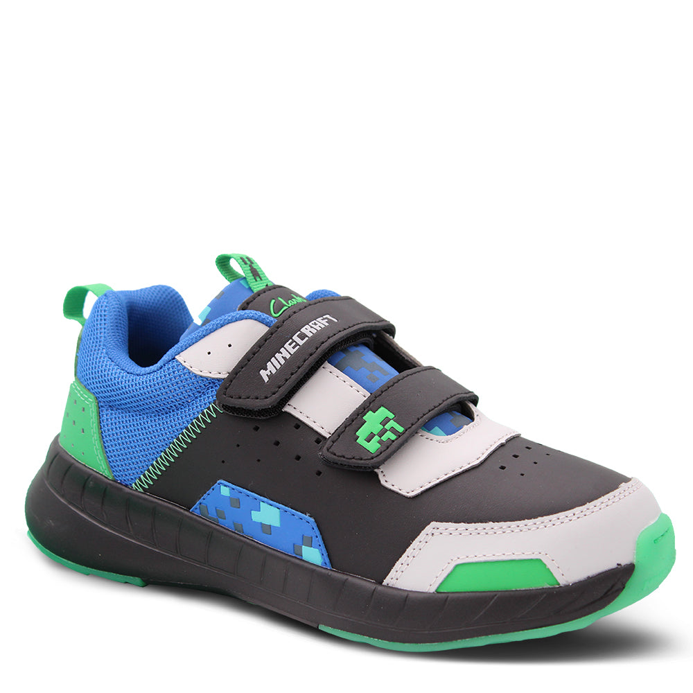 Clarks Hendy Kids Sneakers Charcoal Blue
