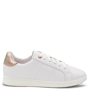 Frankie4 Jackie Womens Sneakers White Rose Gold