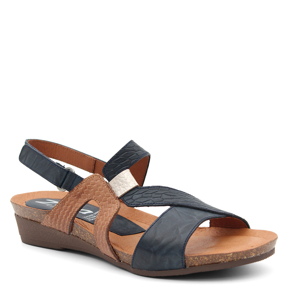 ZETA OBELIA WOMENS FLAT SANDAL MARINO MULTI