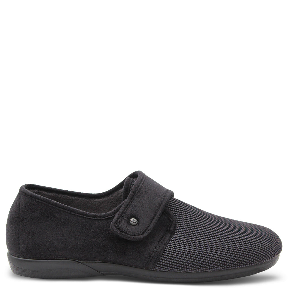 Devalverde 3517 Mens Slippers Black