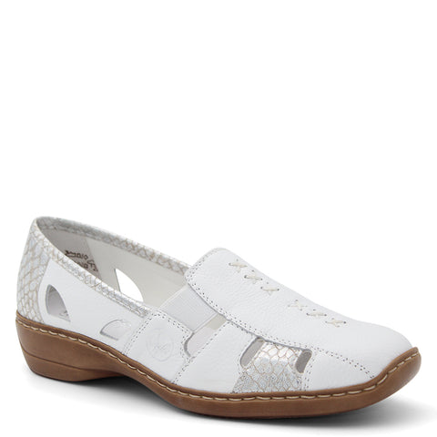 Rieker 41385 Women's Flat Casual Slip On Shoes