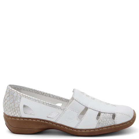 Rieker 41385 Women's Flat Casual Slip On Shoes