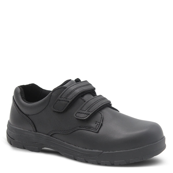 Ascent Academy Junior school shoes black