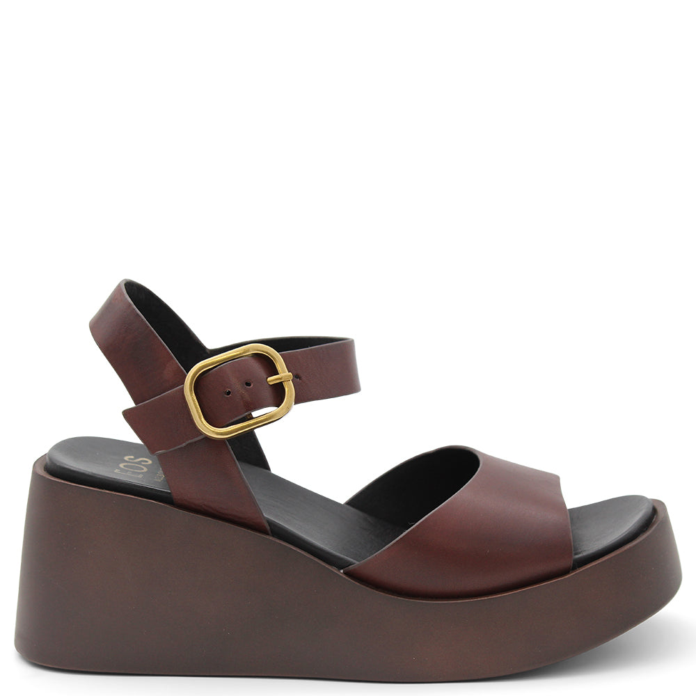 EOS ARIYA CHESTNUT WOMENS PLATFORM SANDAL