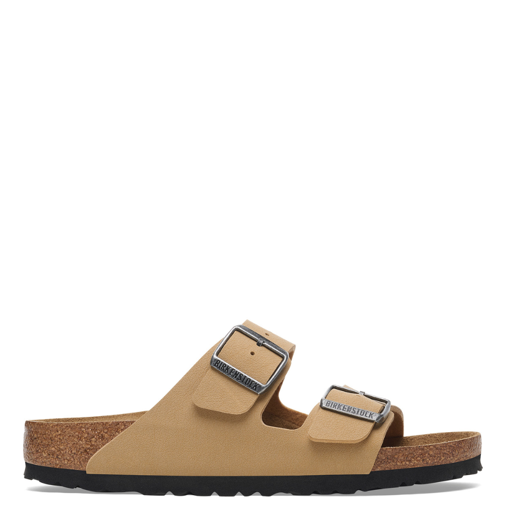 Birkenstock Arizona Birko Flor Regular Fit Unisex Slides Latte