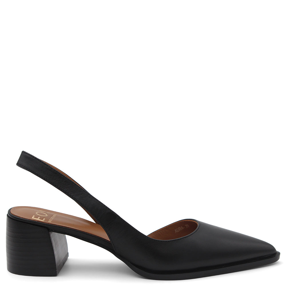 EOS Aura womens block heel slingback 