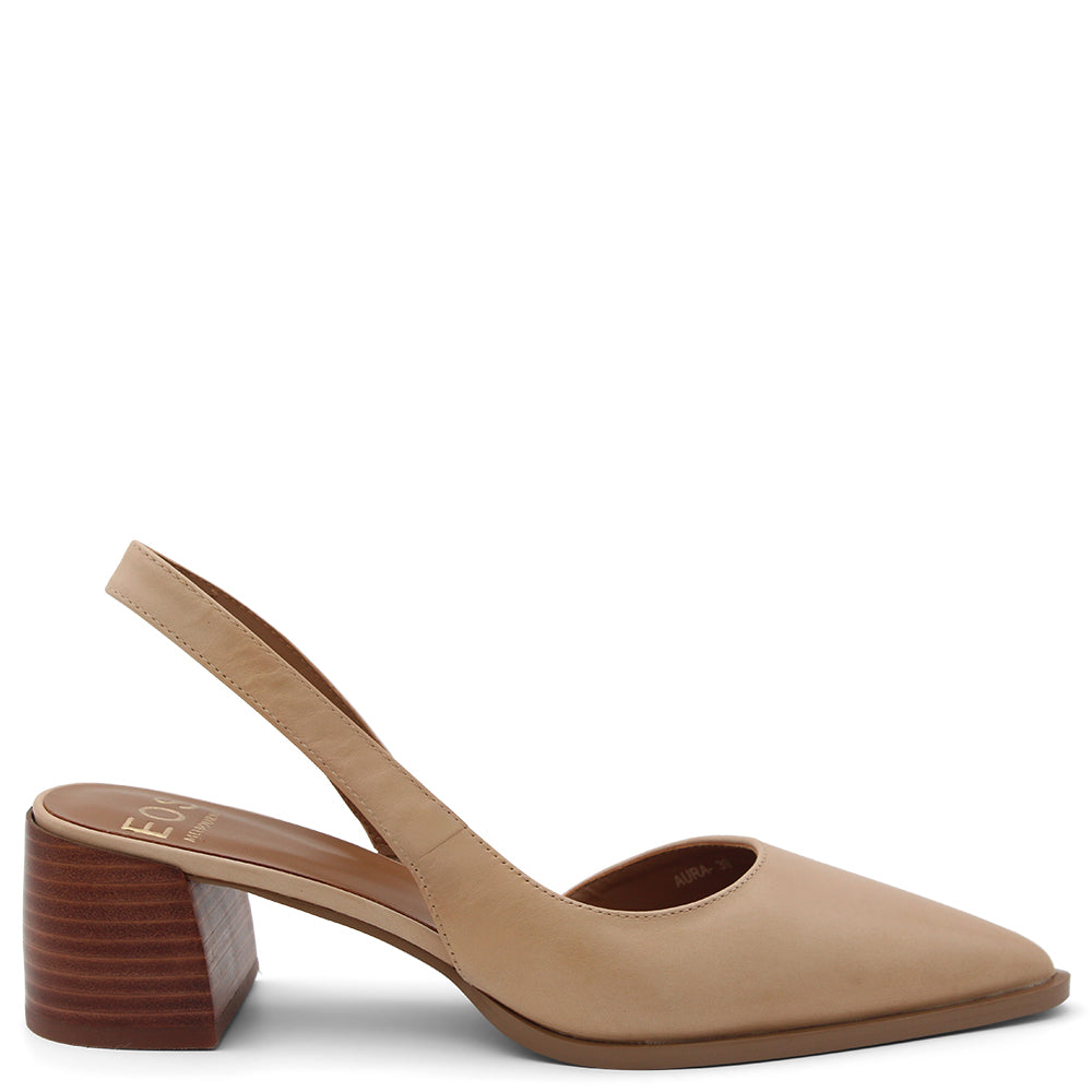 EOS Aura womens block heel slingback 