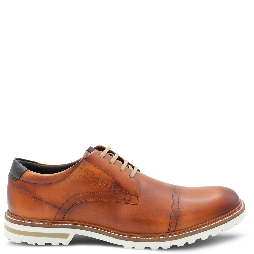 Ferracini Adriano Men's Dress Lace Up Shoes Tan