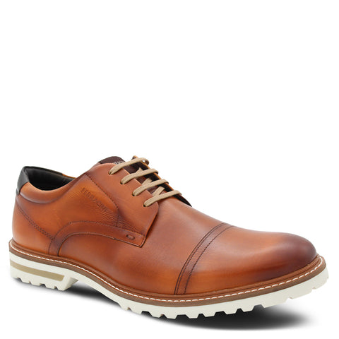 Ferracini Adriano Men's Dress Lace Up Shoes Tan