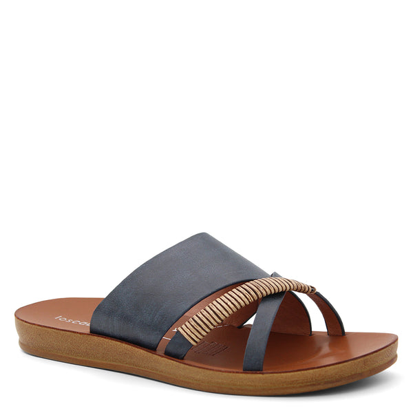 Los Cabos Bride Women's Flat Slides Navy