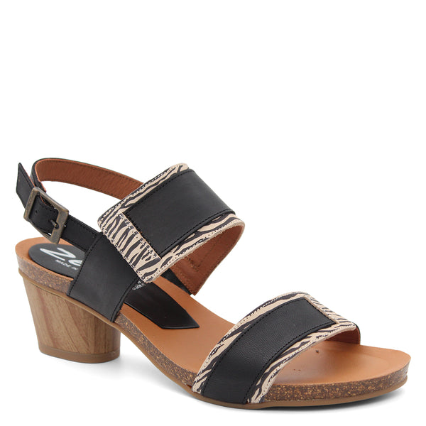 Zeta Brisk Womens Heels Zebra Multi