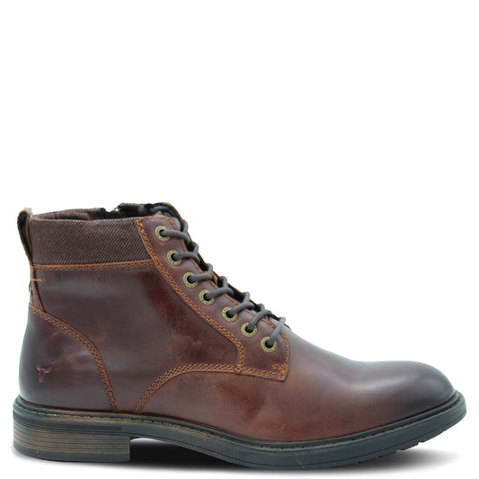 Windsor Smith Beau Mens Lace Up Boots Dk Brown