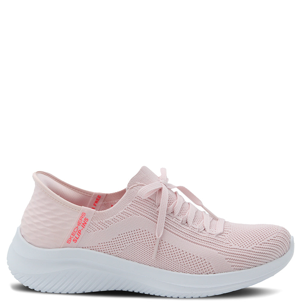 Skechers Brilliant Path Ultra Flex 3.0 Womens Sneakers Light Pink