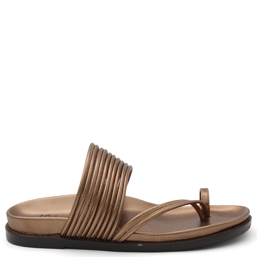 EOS CARMELLE BRONZE WOMENS FLAT THONG