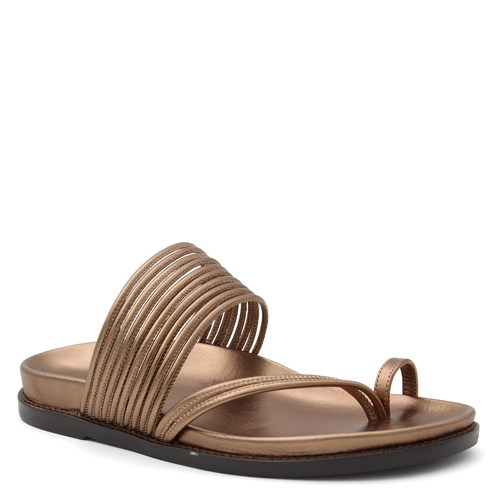 EOS CARMELLE BRONZE WOMENS FLAT THONG