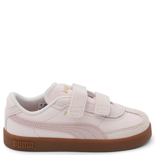 Puma Club II Era Velcro Pink Puma sneaker with brown sole 