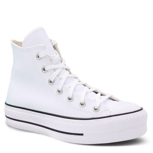Converse Chuck Taylor Lift Leather Hi Top Sneakers White