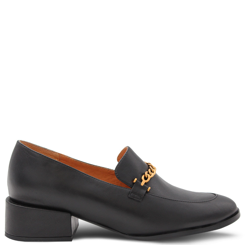 EOS Castella Women's Heel Loafer Black