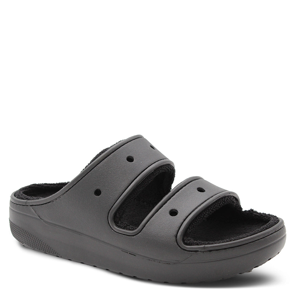 Crocs Classic Cozzzly Towel Slides Black