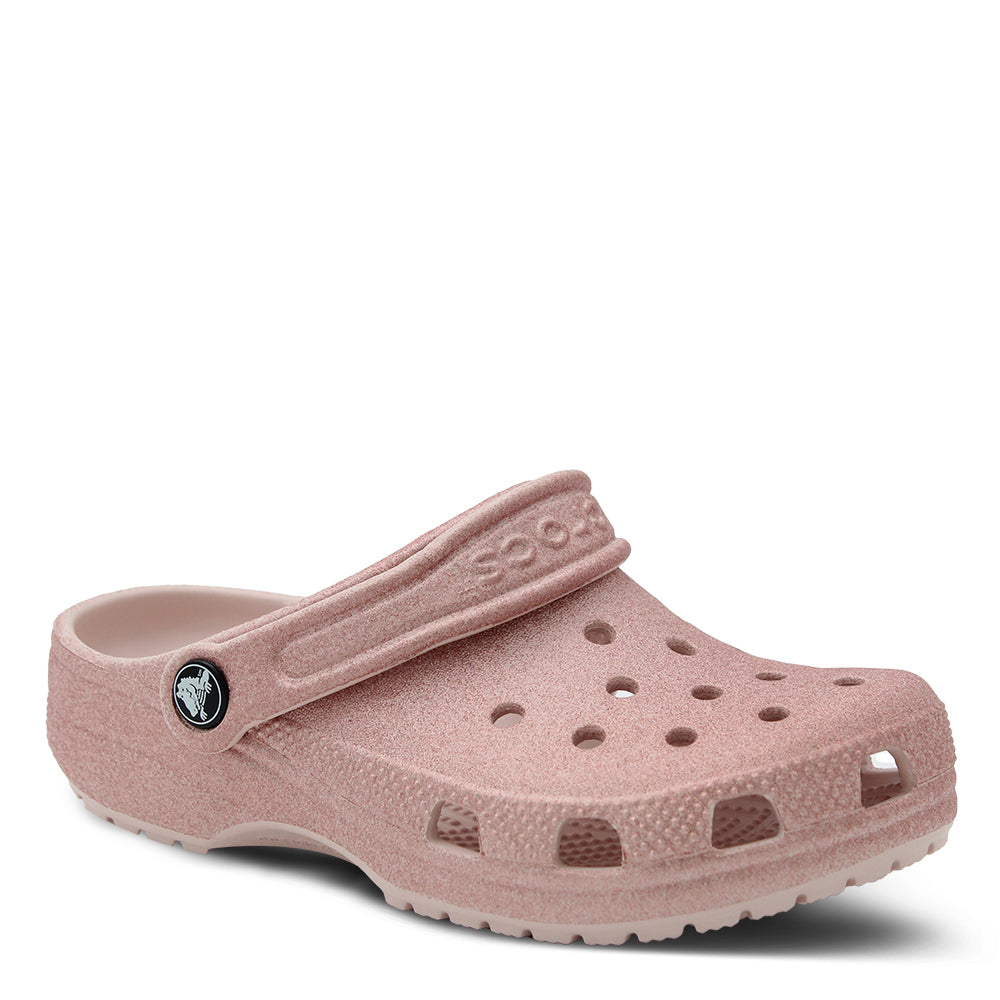 Crocs Glitter Clogs For Kids Pink