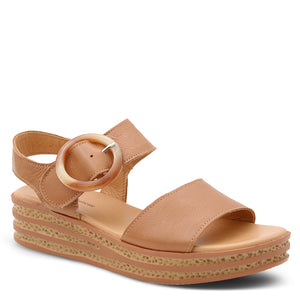 Django & Juliette Cubbie Women's Wedges Sandals Tan Natural