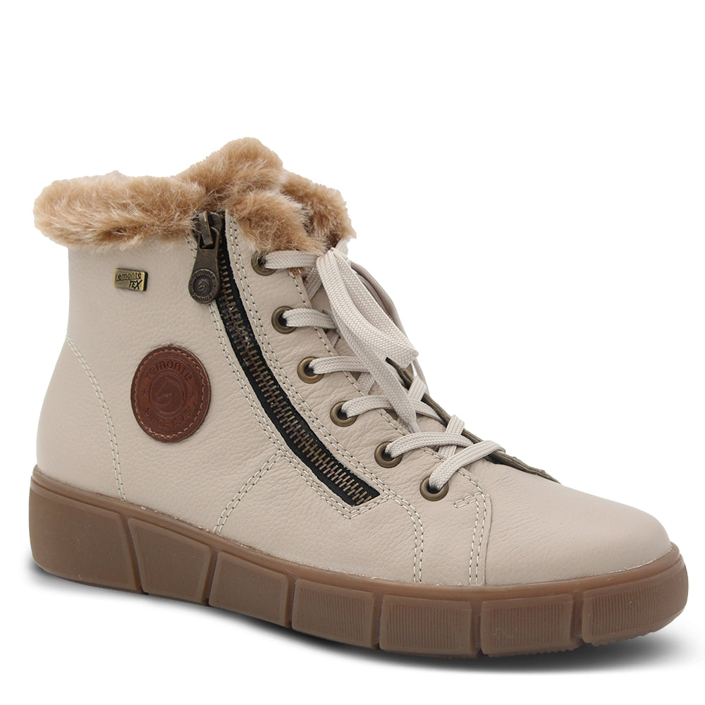 Remonte D1T72 Womens Winter Boots Cream