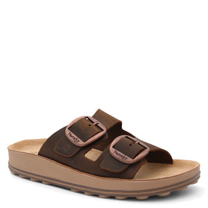 Fantasy Despoina Womens Flat Slide Taupe