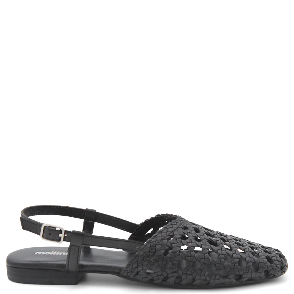 Mollini Drasa Woven slingback flats