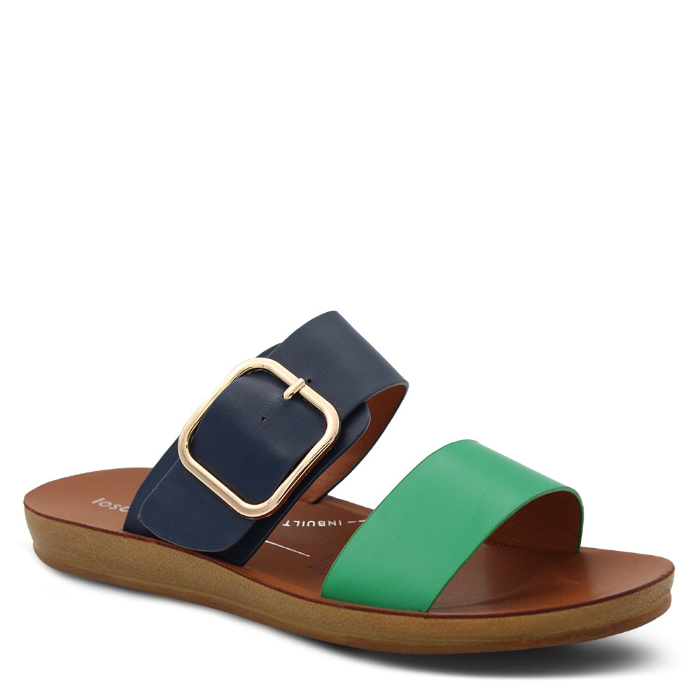 Los Cabos Doti Women's Slide Navy Green