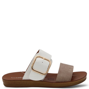 Los Cabos Doti Womens Slide Taupe White