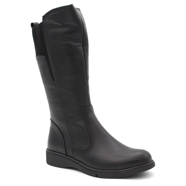 CABELLO ENVY WOMENS LONG FLAT BOOT BLACK