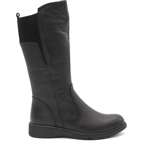 CABELLO ENVY WOMENS LONG FLAT BOOT BLACK