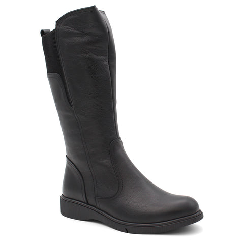 CABELLO ENVY WOMENS LONG FLAT BOOT BLACK