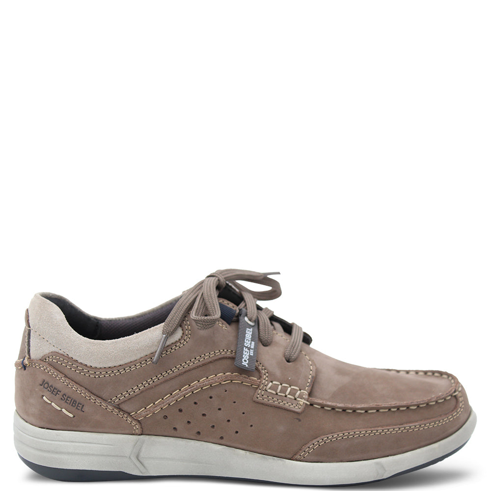 Josef Seibel Enrico 25 Mens Lace up Sneakers Taupe