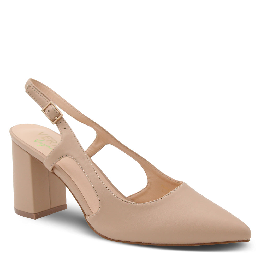 Verali Enrique Womens Block Heel Nude