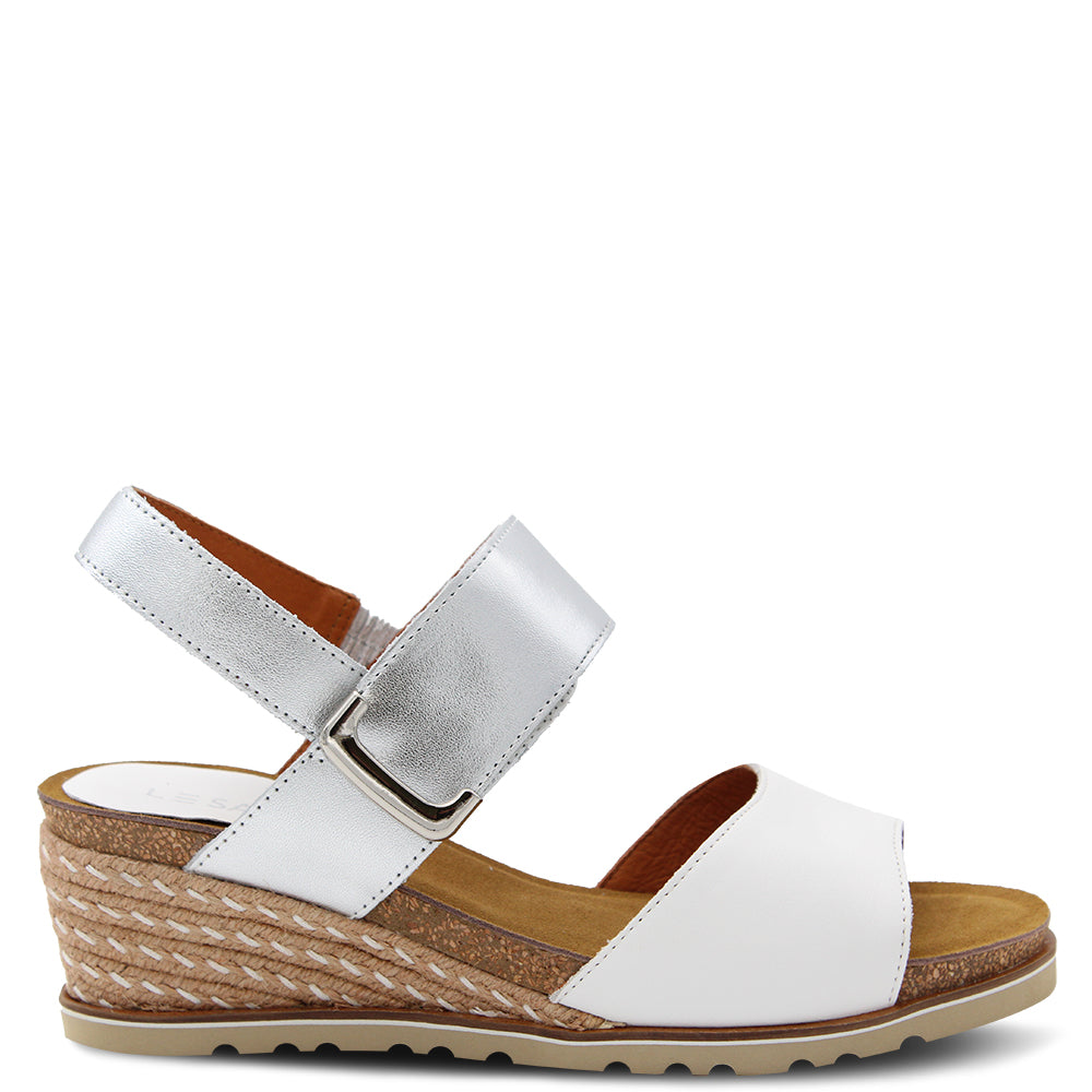 Le Sansa Evita Womens Wedge Sandals 