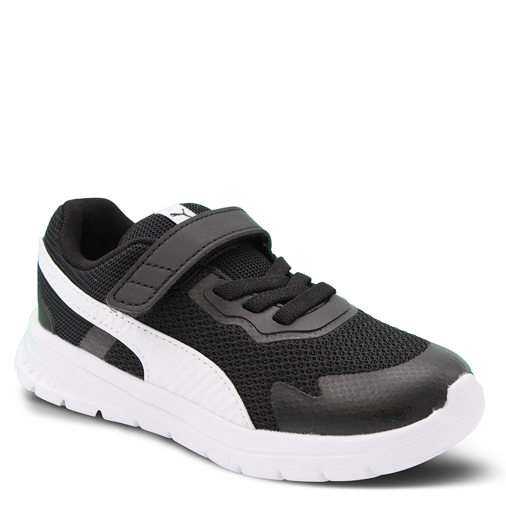 Puma Evolve Run Infants Running Shoes Black White