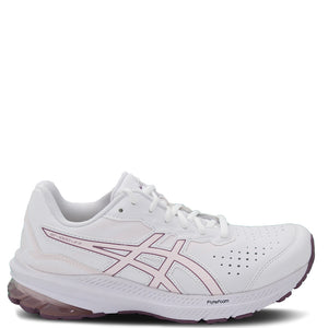 Asics GT1000 LE Leather Women's Walking shoe White / Pink Wide fitting