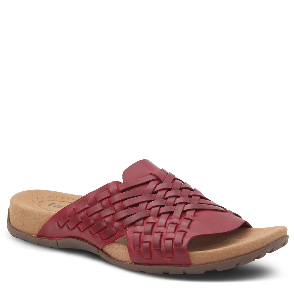 Taos Guru Womens Leather Slides with Arch Support