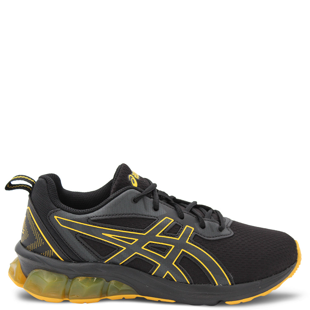 Asics Gel Quantum 90 IV Kids Running Shoes Black Saffron