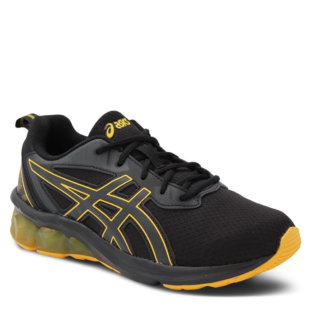 Asics Gel Quantum 90 IV Kids Running Shoes Black Saffron