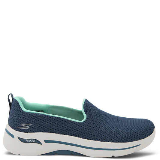 Go Walk Arch Fit Grateful Women's Slip On Sneakers Blue