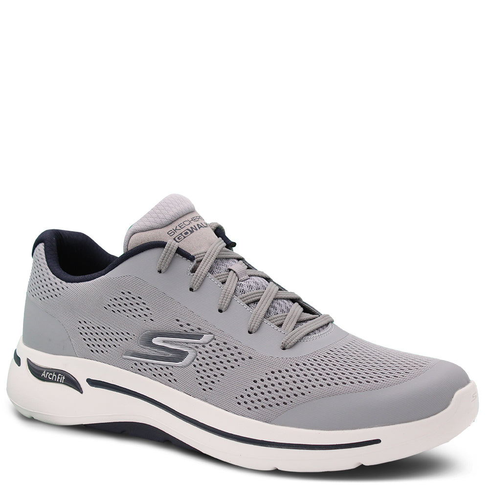 Skechers Go Walk Arch Fit Guideline Men's Sneakers Grey Navy