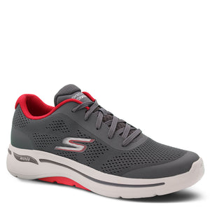 Skechers Go Walk Arch Fit Guideline Men's Sneakers Charcoal Red