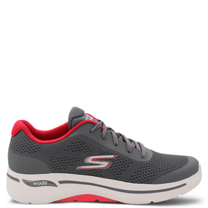 Skechers Go Walk Arch Fit Guideline Men's Sneakers Charcoal Red