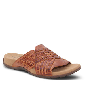 Taos Guru Womens Leather Slides with Arch Support