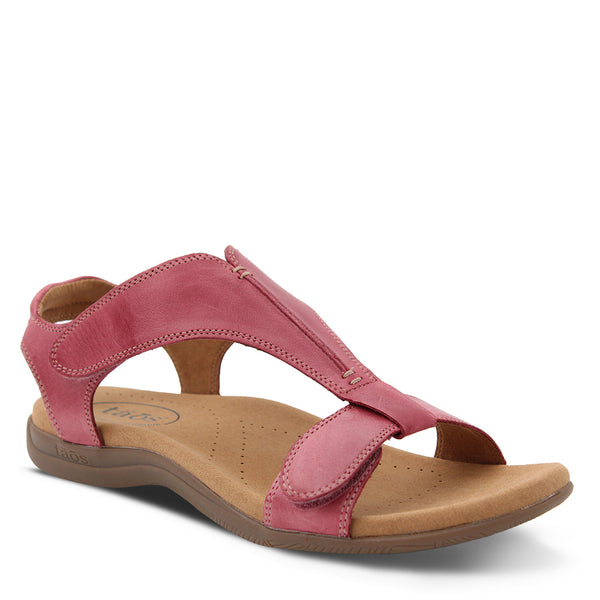 Taos Footwear The Show Women's Flat Sandal Red