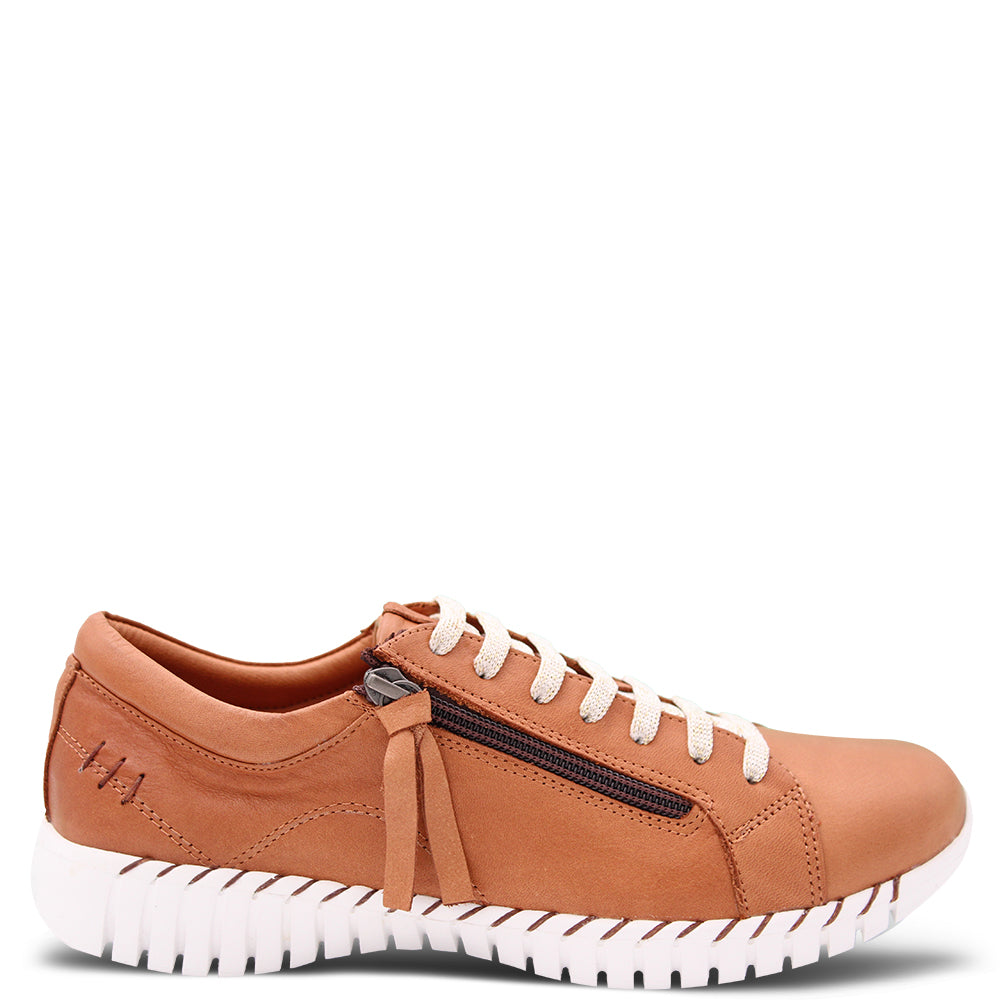 Sala Bibi Womens Sneakers Tan Coconut